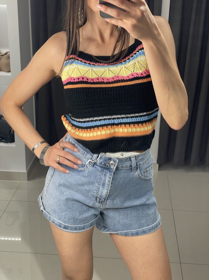 Denim shorts ψηλόμεσο