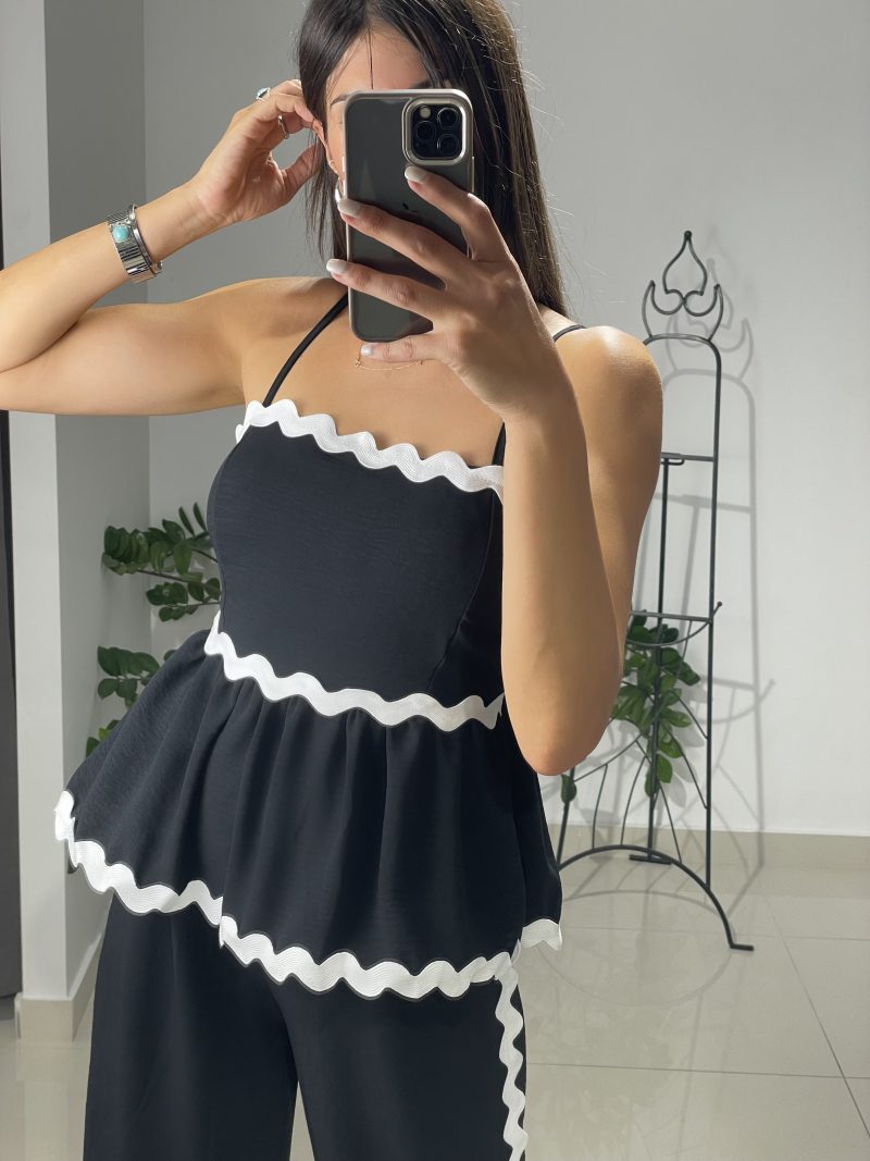 Twin Set Top και παντελόνι με ρέλια